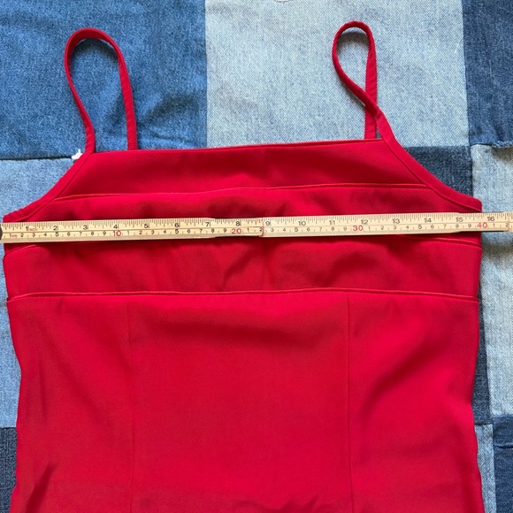 Byer Too! Vintage red mini dress cocktail party made in USA size 9 - Picture 10 of 13